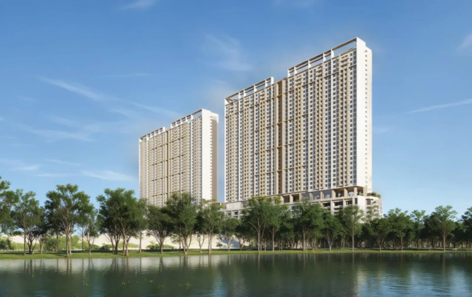 Hanya Wahyu lakeside twin towers in Taman Wahyu, Kuala Lumpur
